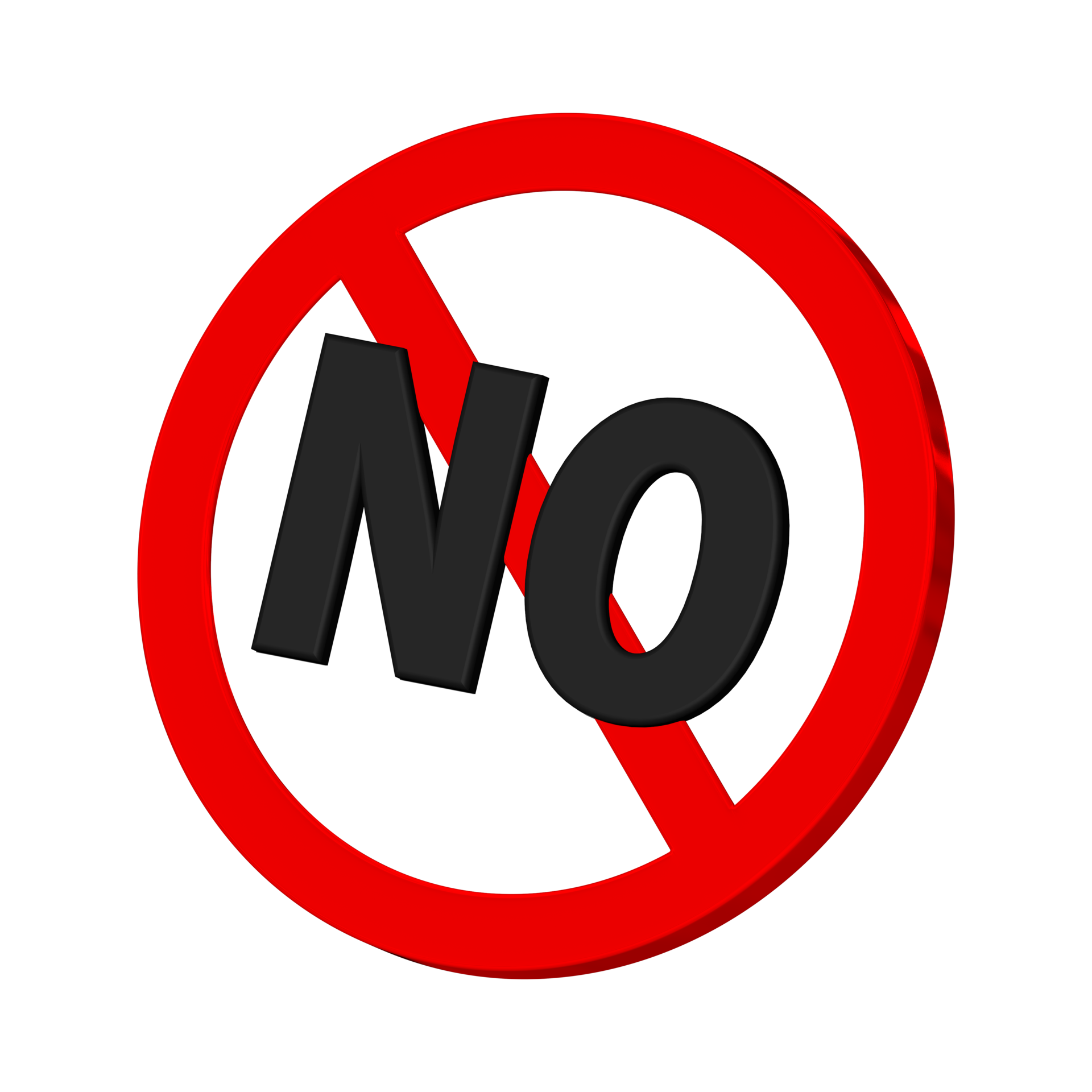 Not Allowed 3D Icon, Prohibited Sign, 3D Rendering 17350076 PNG