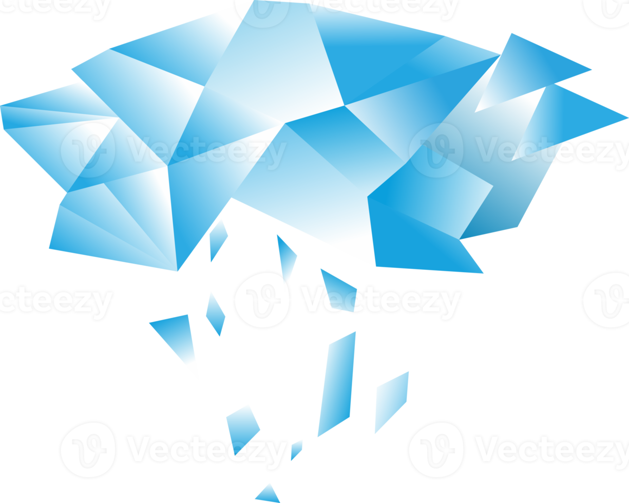 blue gradient low poly designs templates png