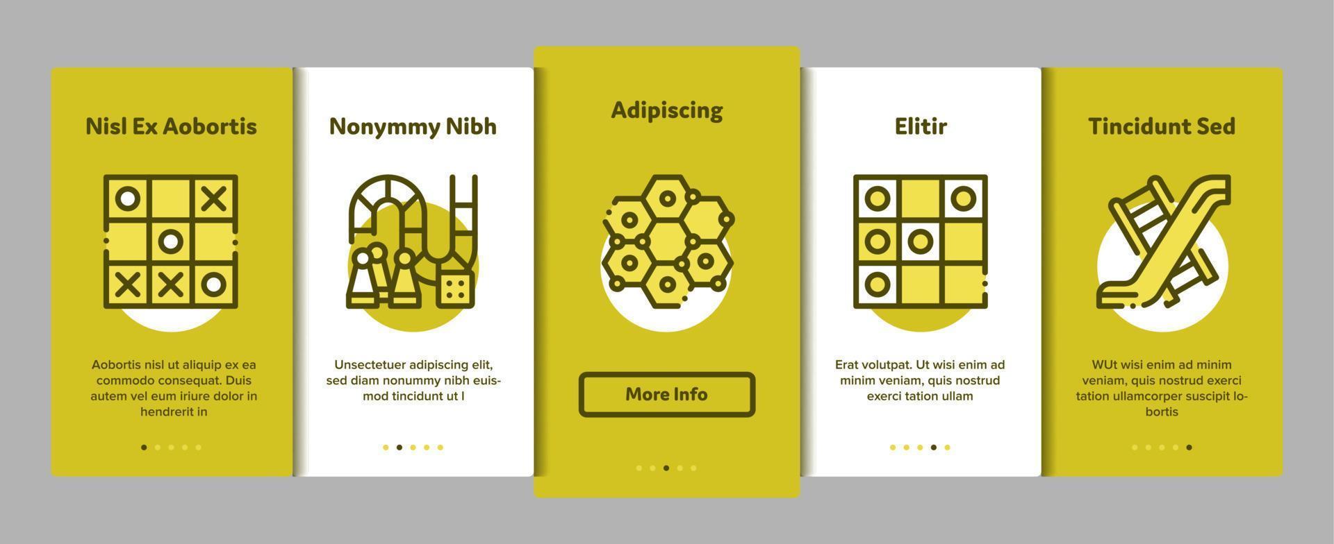 Interactive Kids Games Vector Onboarding