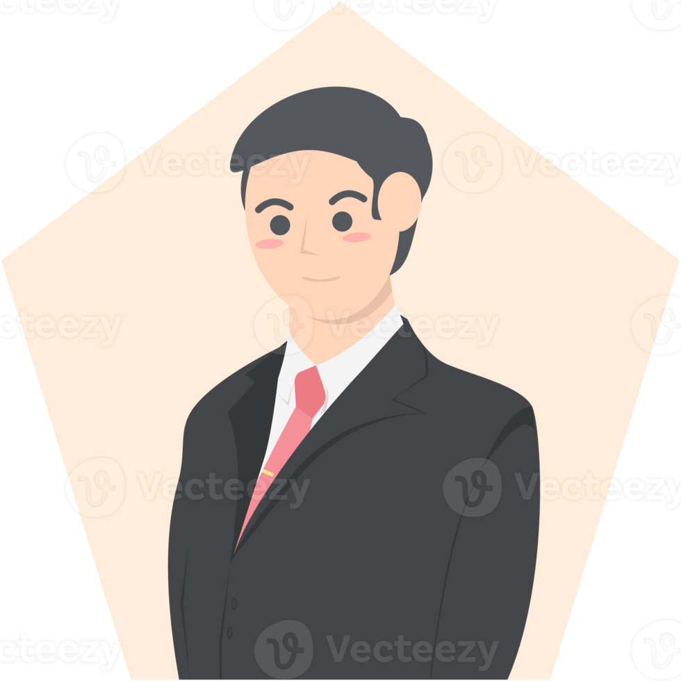 Professional Business Man Employment Avatar Character png