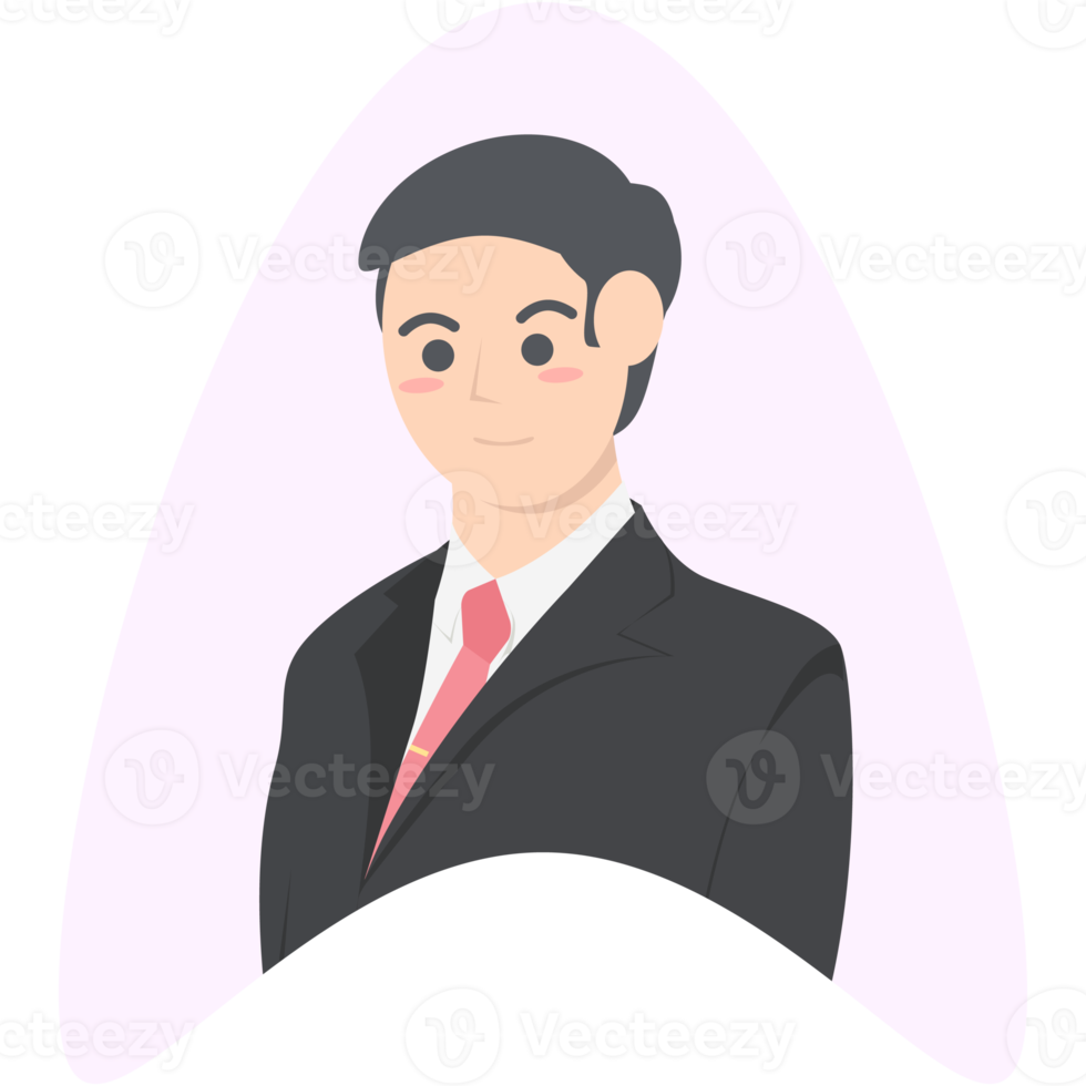 Professional Business Man Employment Avatar Character png