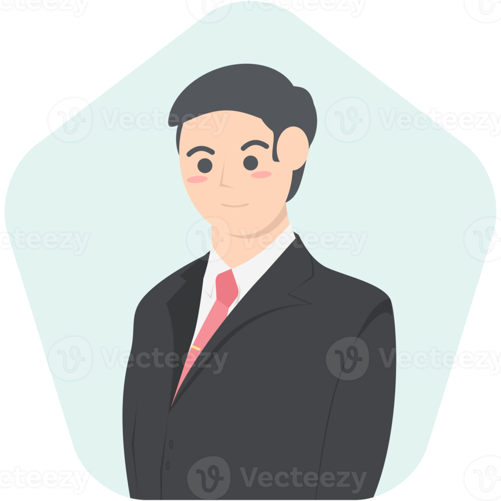 Professional Business Man Employment Avatar Character png