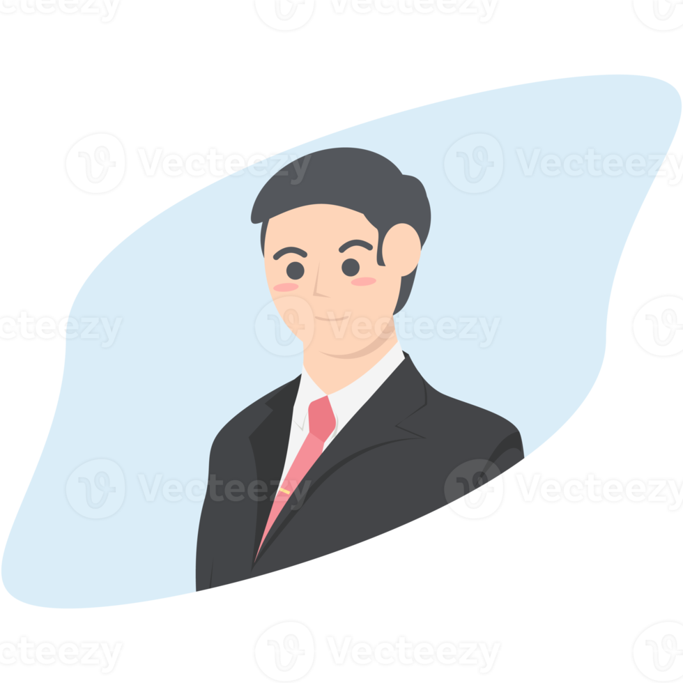 Professional Business Man Employment Avatar Character png