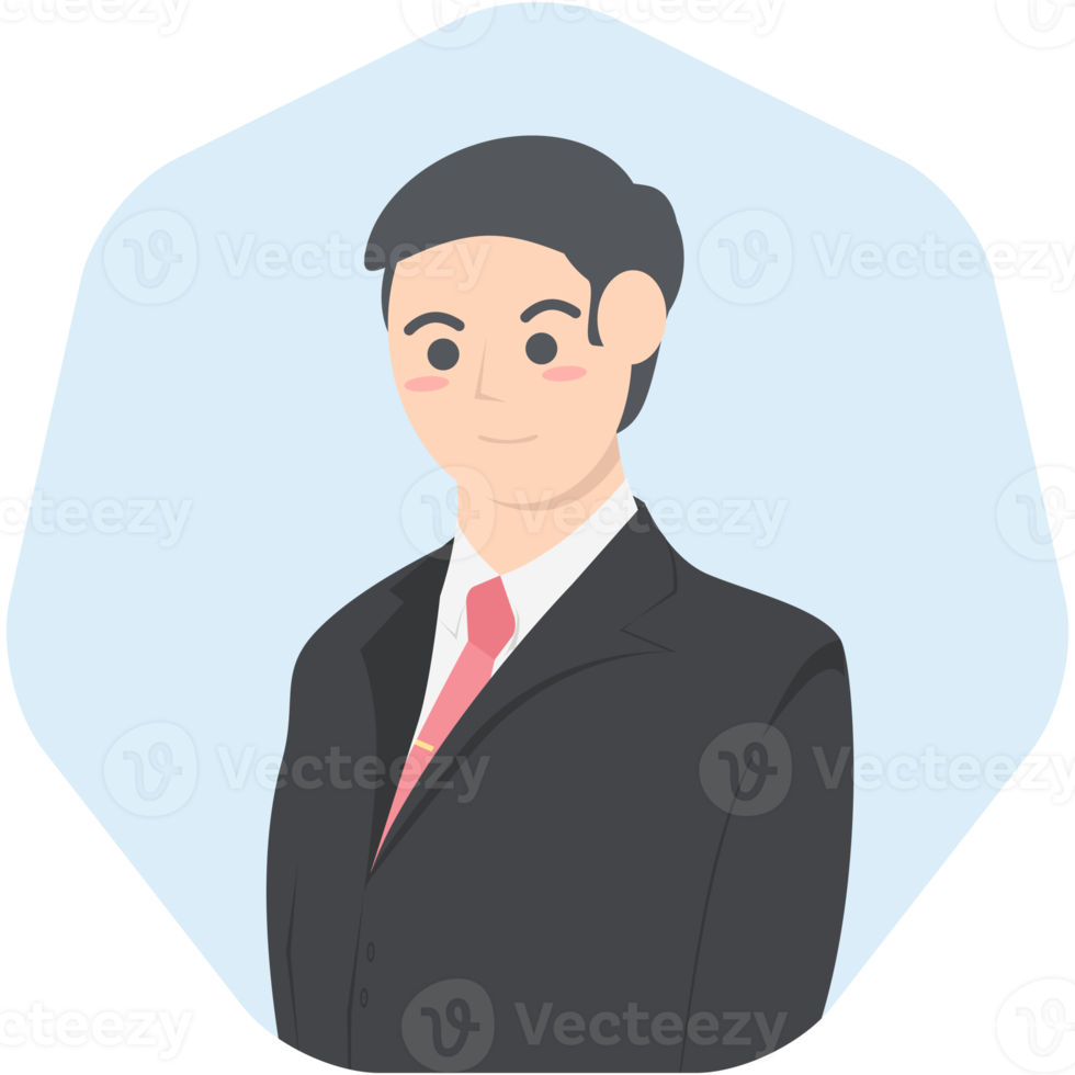 Professional Business Man Employment Avatar Character png