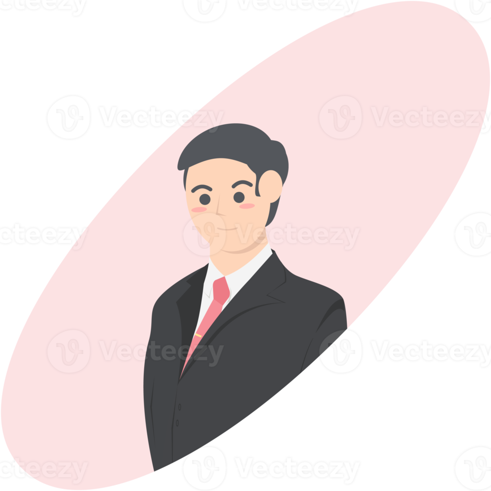 Professional Business Man Employment Avatar Character png