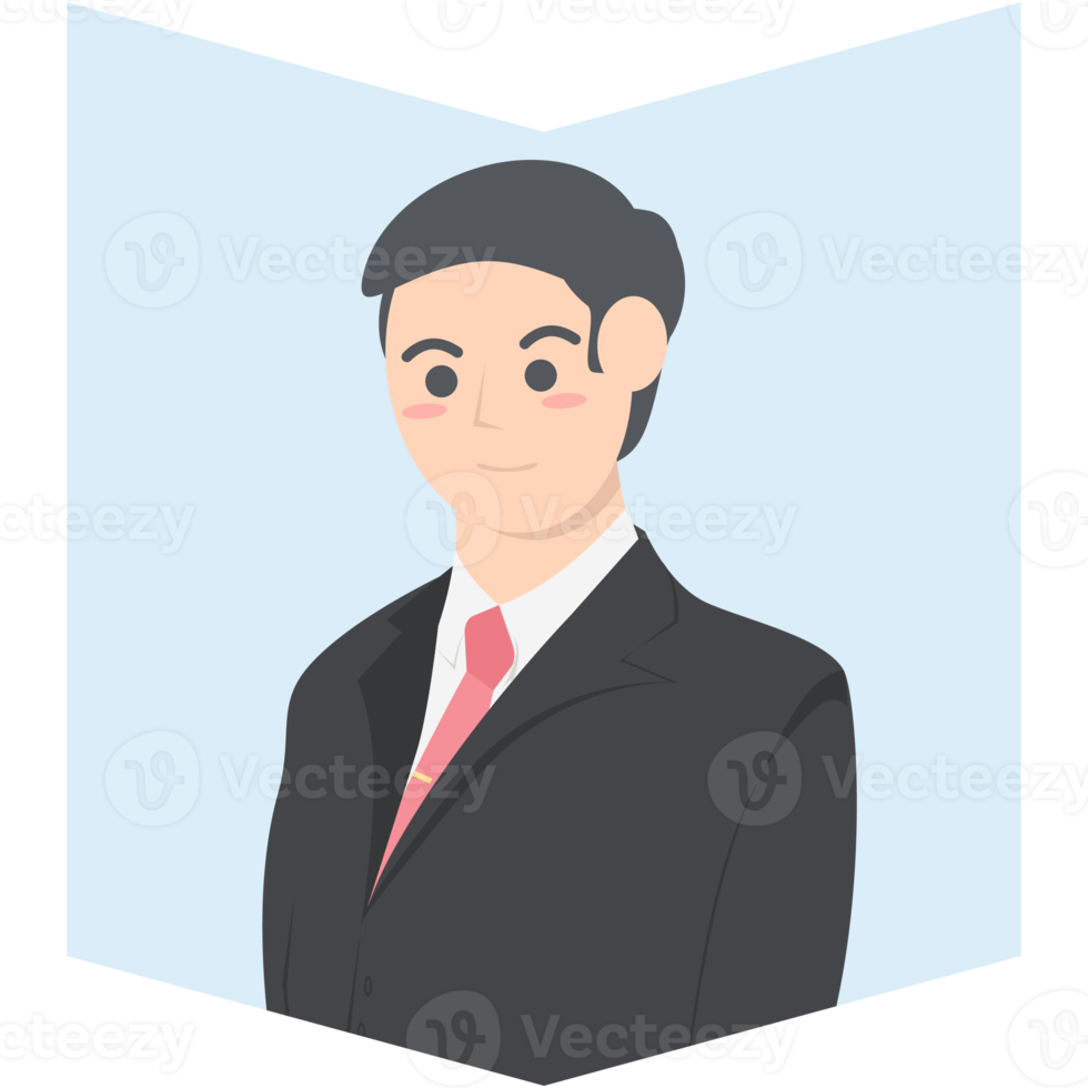 Professional Business Man Employment Avatar Character png