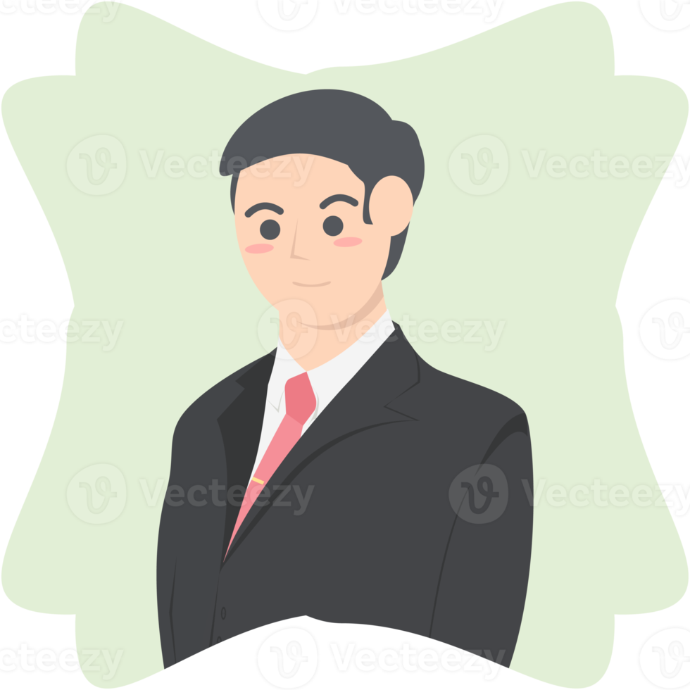 Professional Business Man Employment Avatar Character png