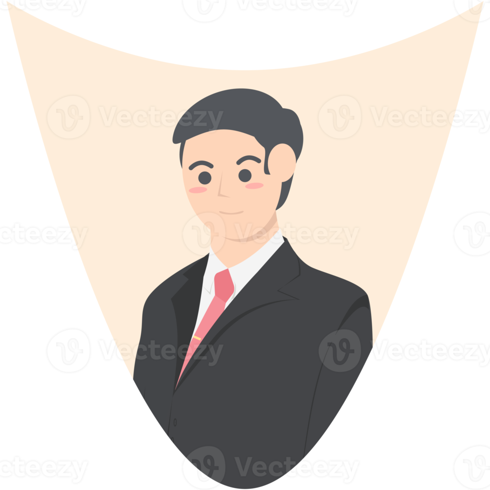 Professional Business Man Employment Avatar Character png