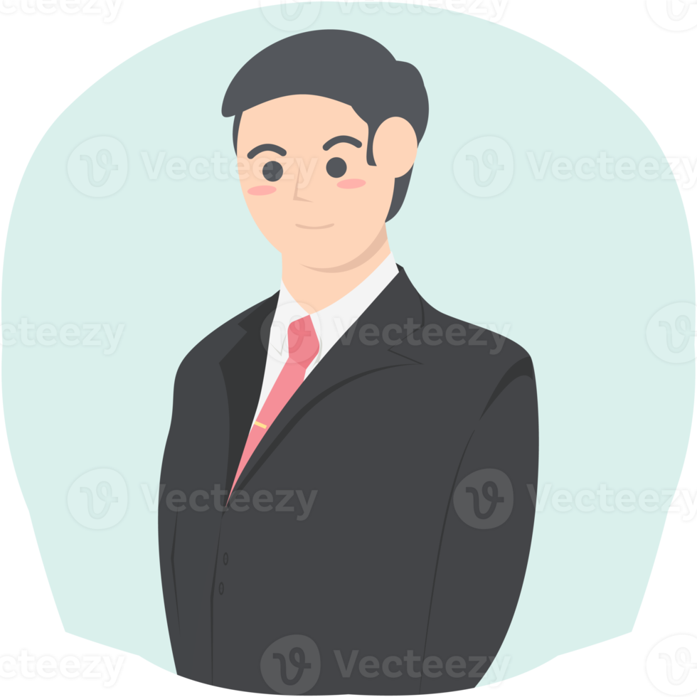 Professional Business Man Employment Avatar Character png