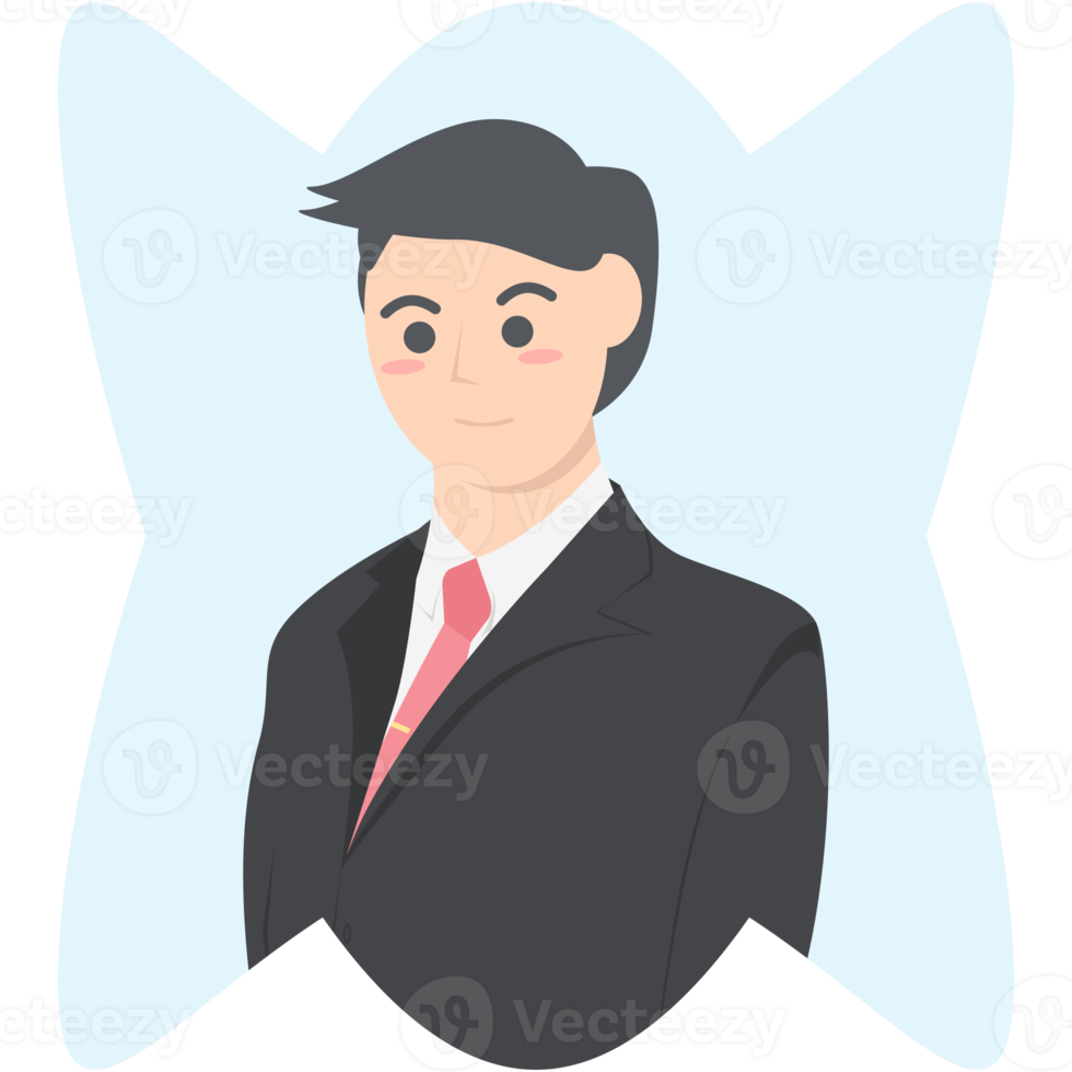 coleção de personagens de avatar de emprego de homem de negócios profissional png