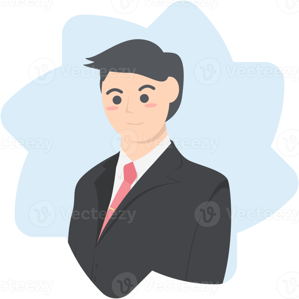 coleção de personagens de avatar de emprego de homem de negócios profissional png