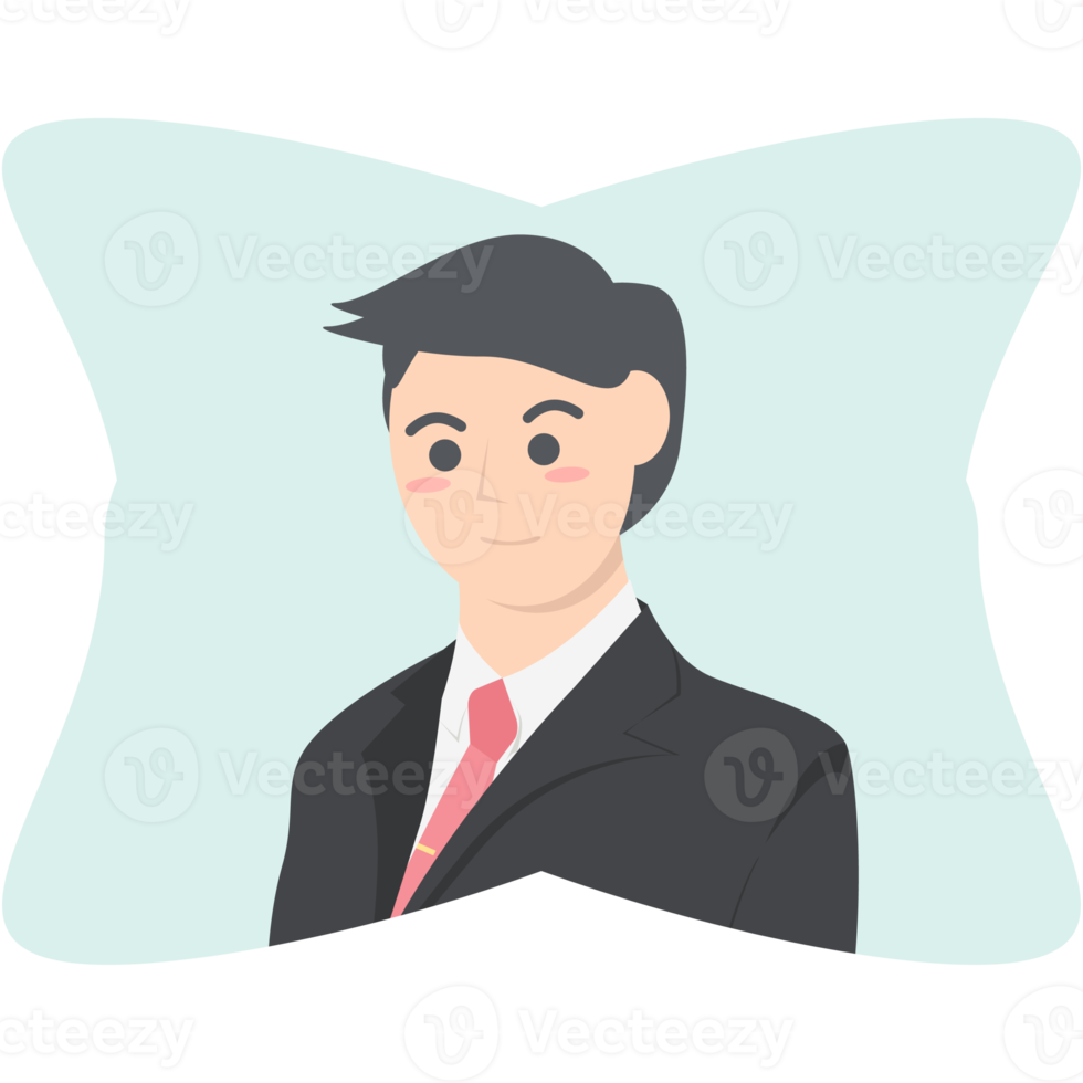 Professional Business Man Employment Avatar Character Collection png