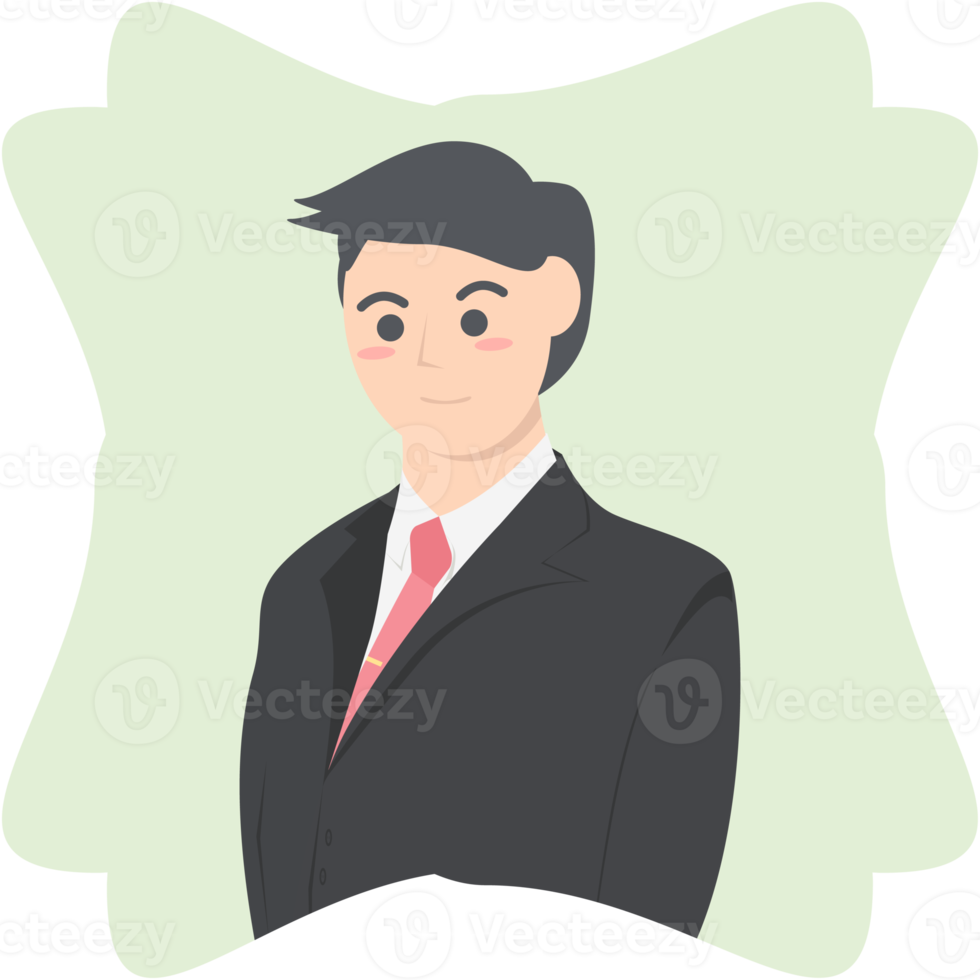 Professional Business Man Employment Avatar Character Collection png