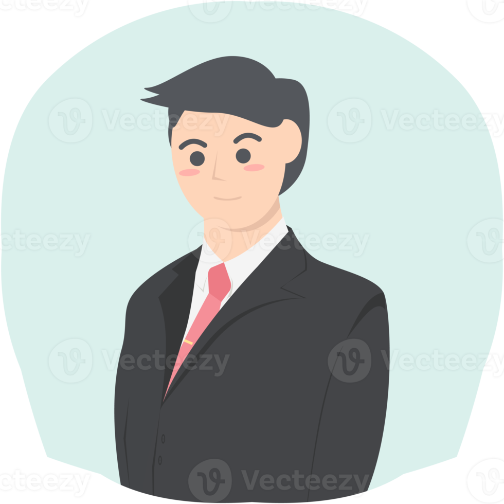 Professional Business Man Employment Avatar Character Collection png