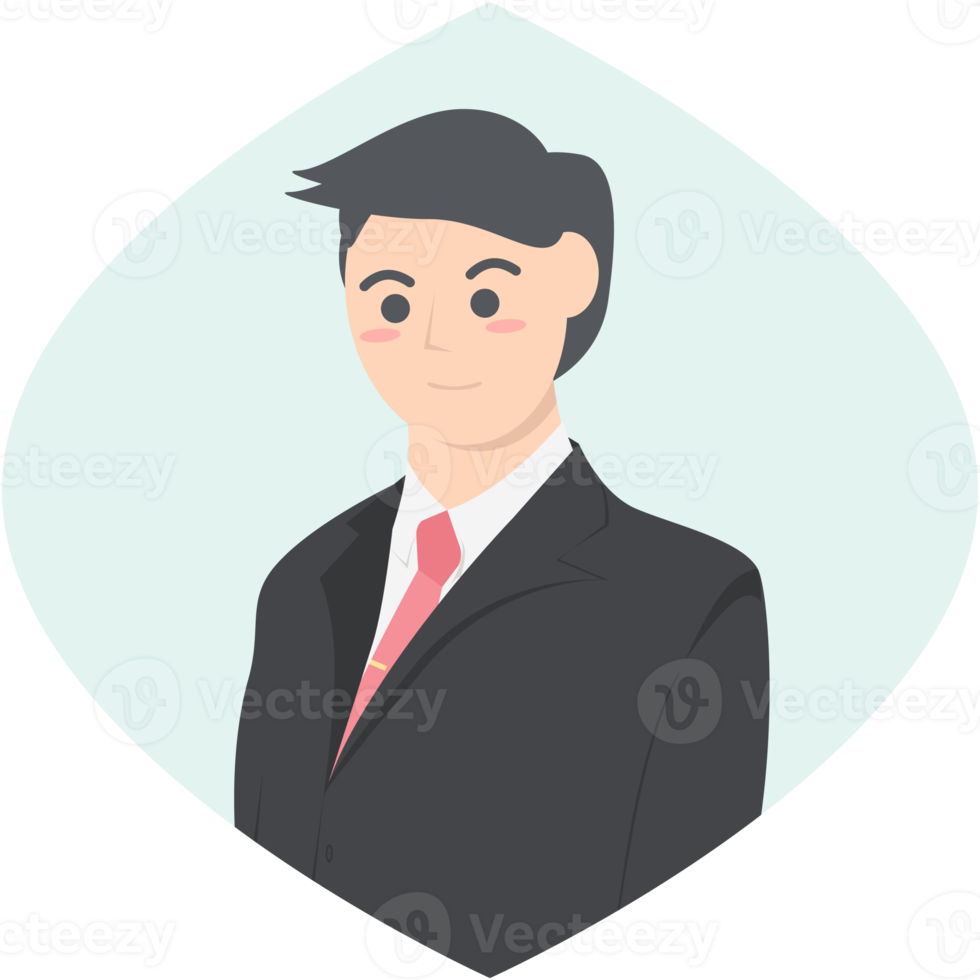 Professional Business Man Employment Avatar Character Collection png