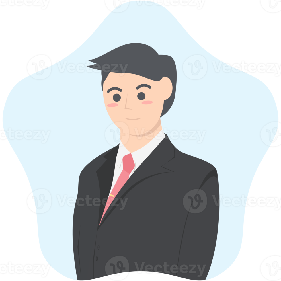 Professional Business Man Employment Avatar Character Collection png