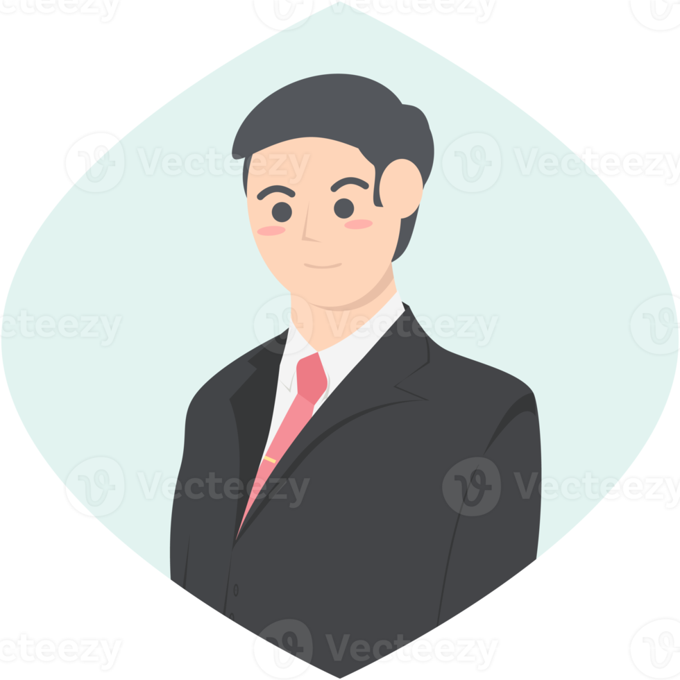 Professional Business Man Employment Avatar Character png