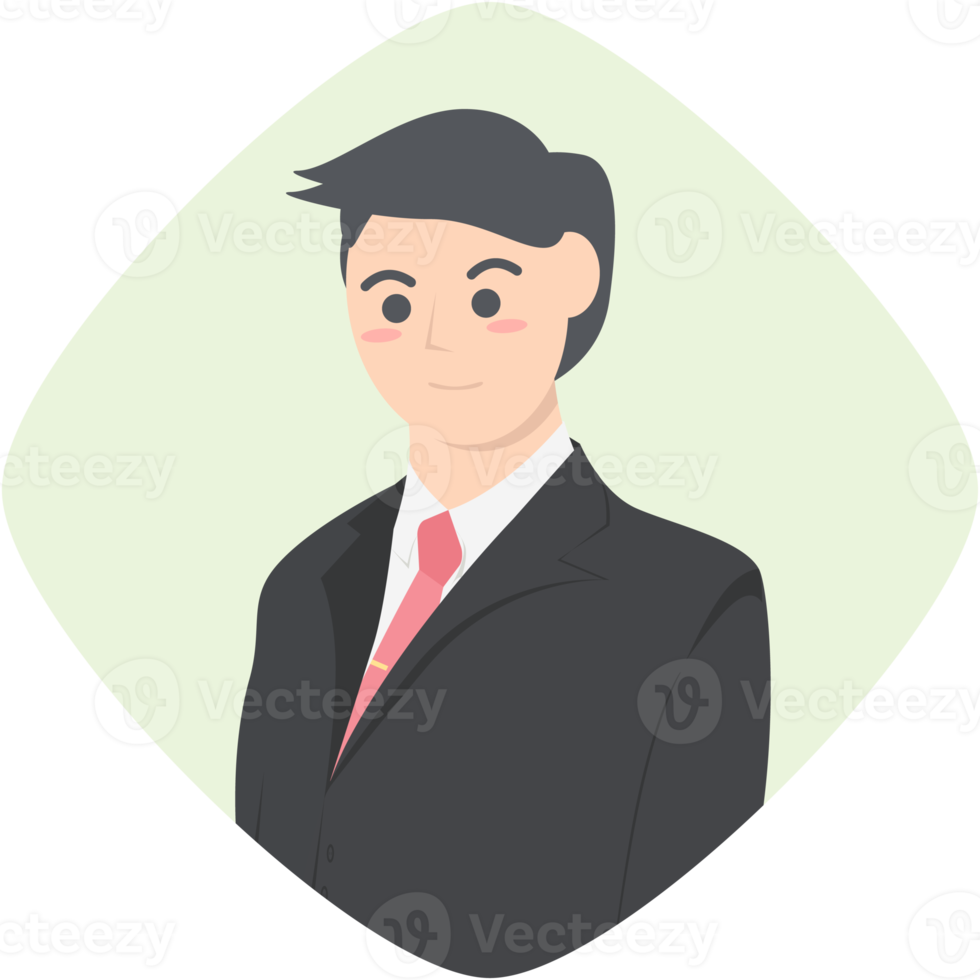 Professional Business Man Employment Avatar Character Collection png