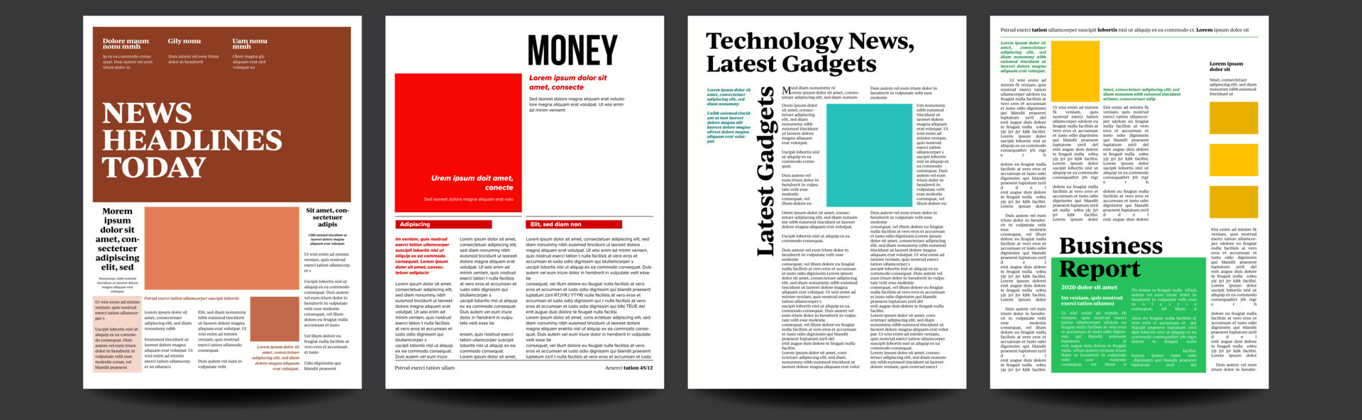 Newspaper Vector With Text Article Column Design Technology And newspaper-vector-with-text-article-column-design-technology-and