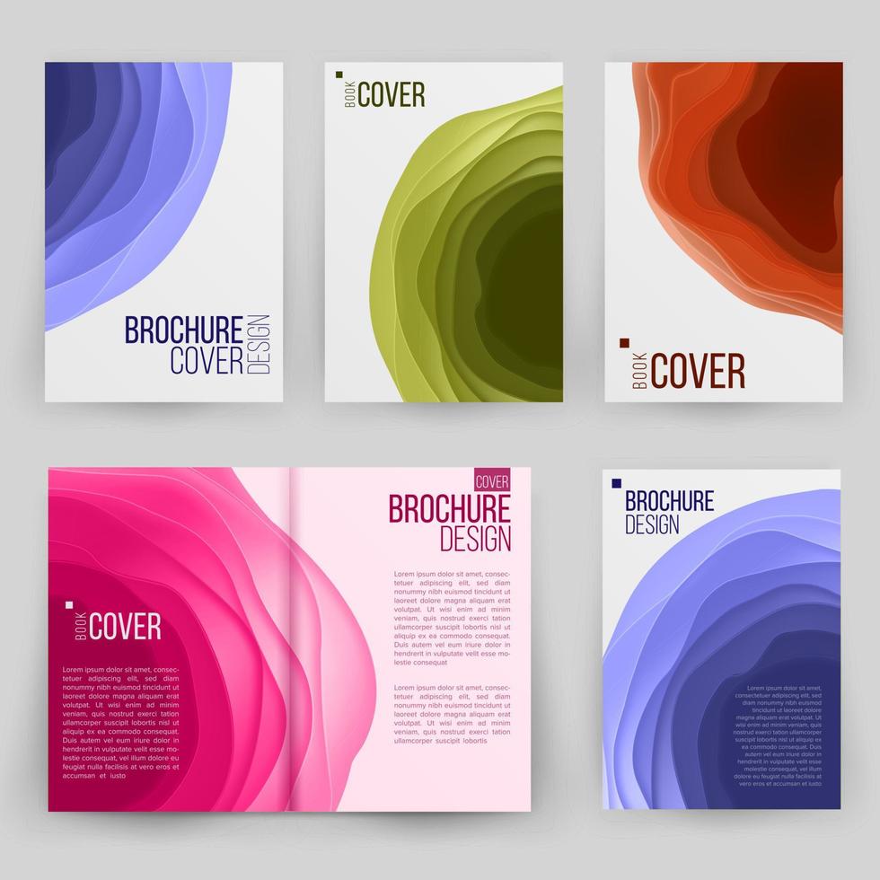 Magazine Annual Report Design Vector. Cover Presentation. Ilustration vector