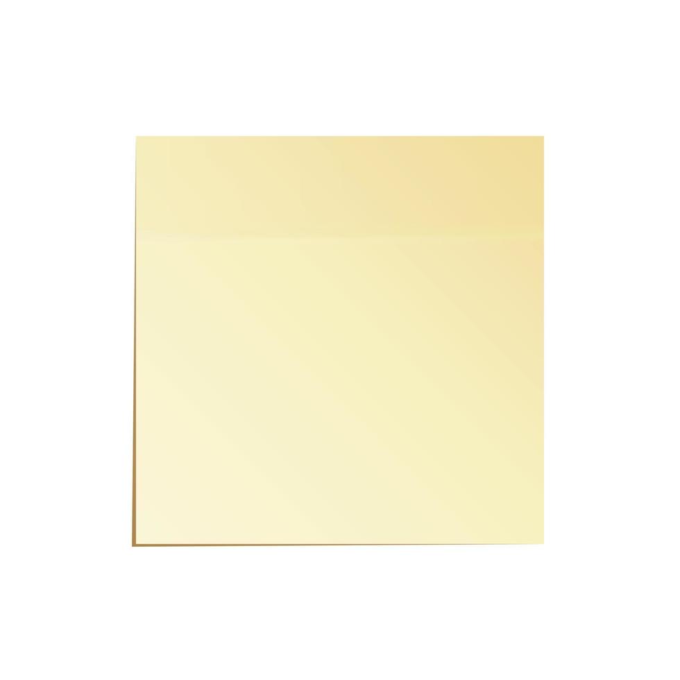 Paper Work Notes Isolated Vector. Sticky Note Illustration On White Background. vector