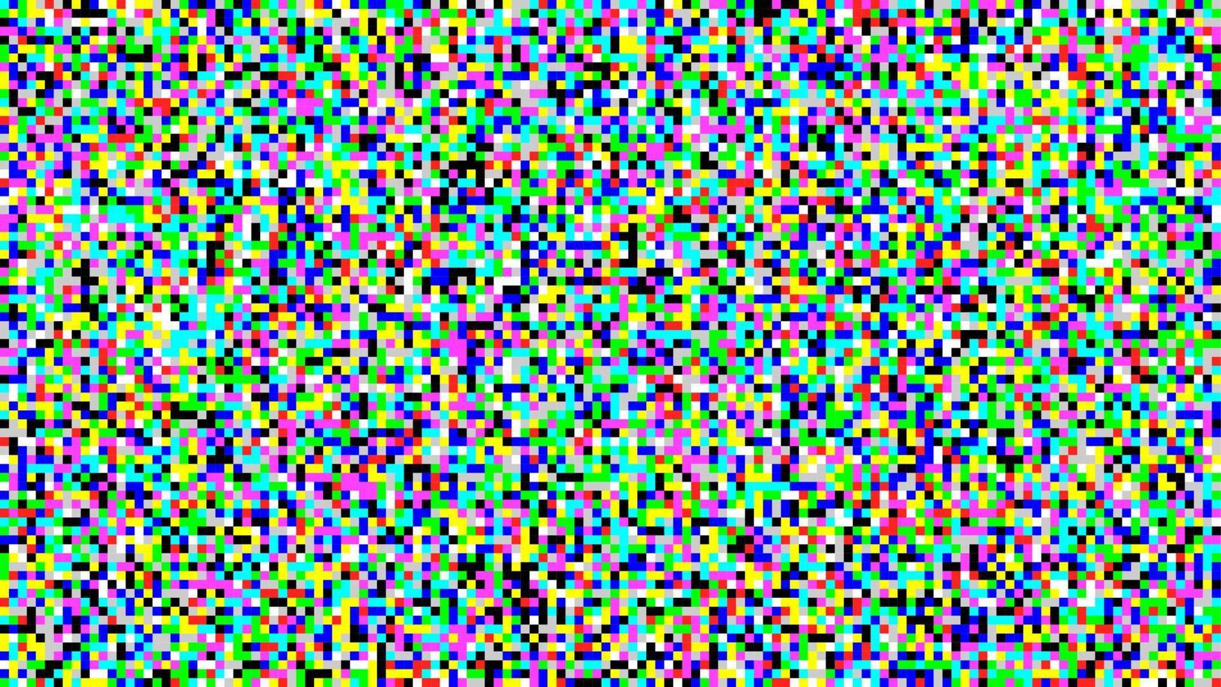 Pixel Noise Vector. VHS Glitch Texture TV Screen. Introduction And The End Of The TV Programming. vector