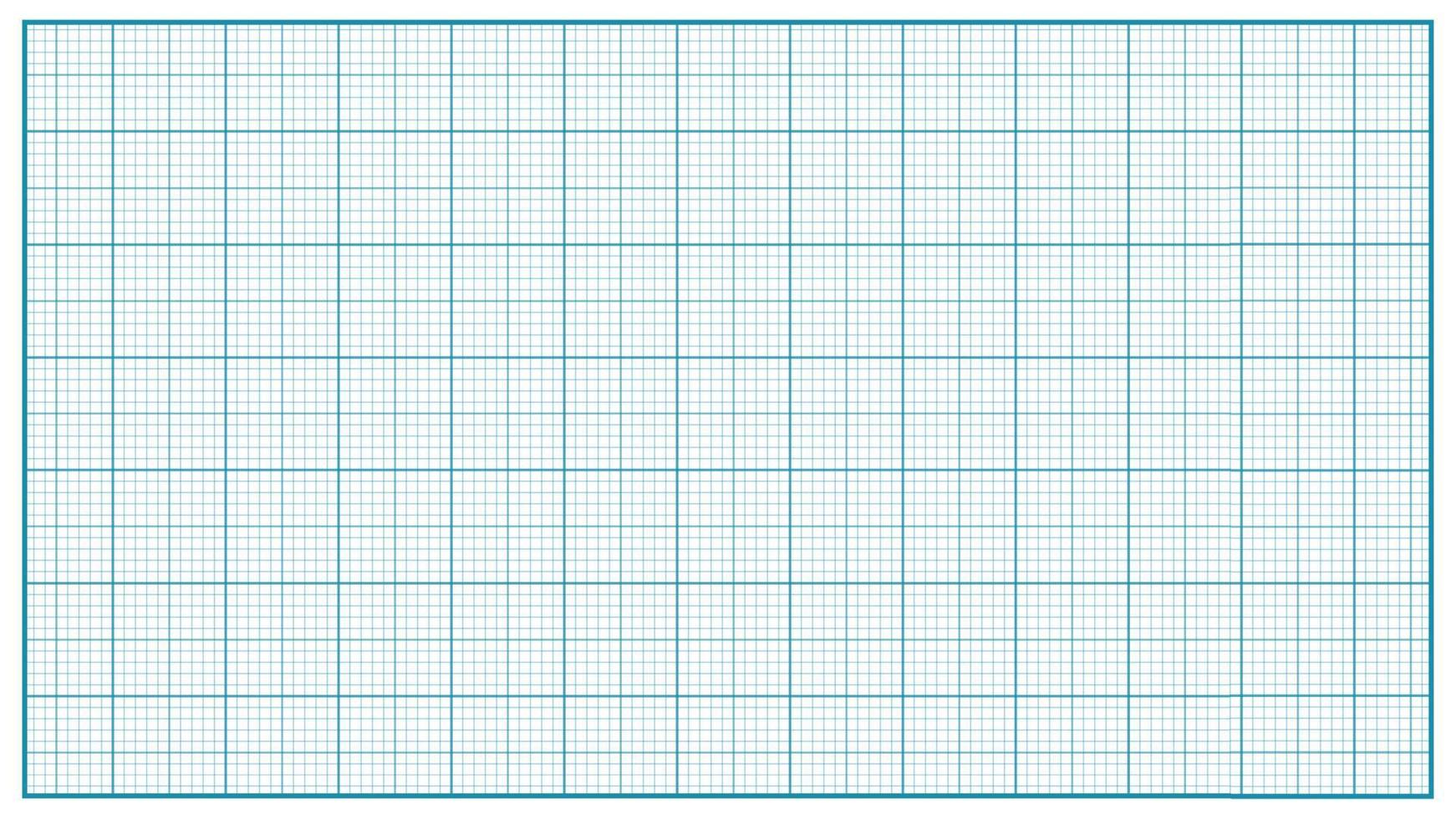 Millimeter Paper Vector. Blue. Graphing Paper For Education, Drawing Projects. Classic Graph Grid Paper Measure Illustration vector