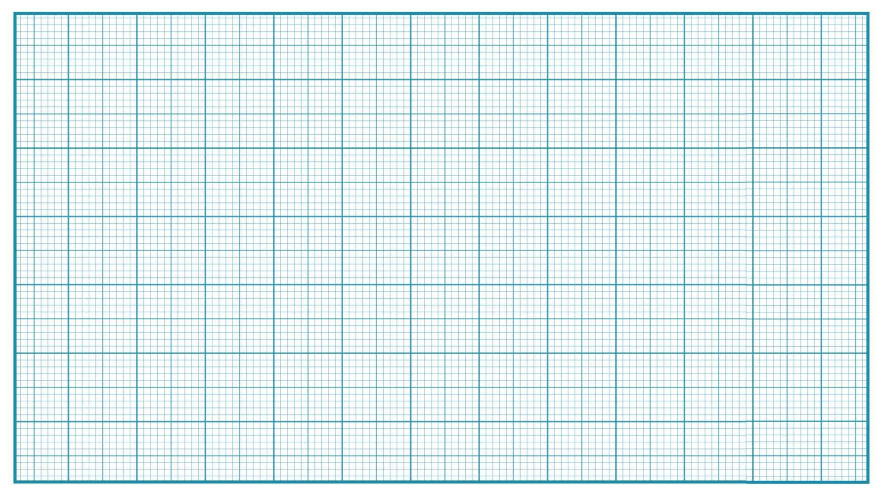 Millimeter Paper Vector. Blue. Graphing Paper For Education, Drawing Projects. Classic Graph Grid Paper Measure Illustration vector