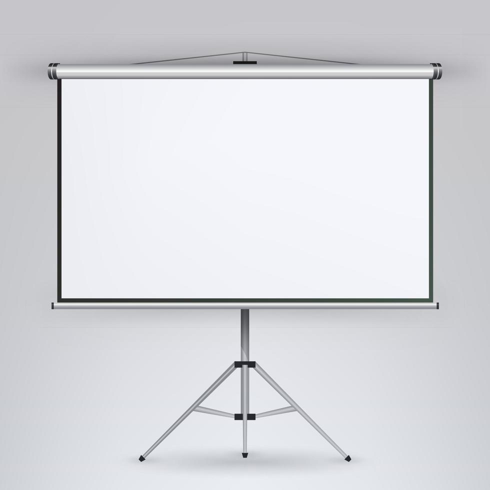 Meeting Projector Screen Vector. vector