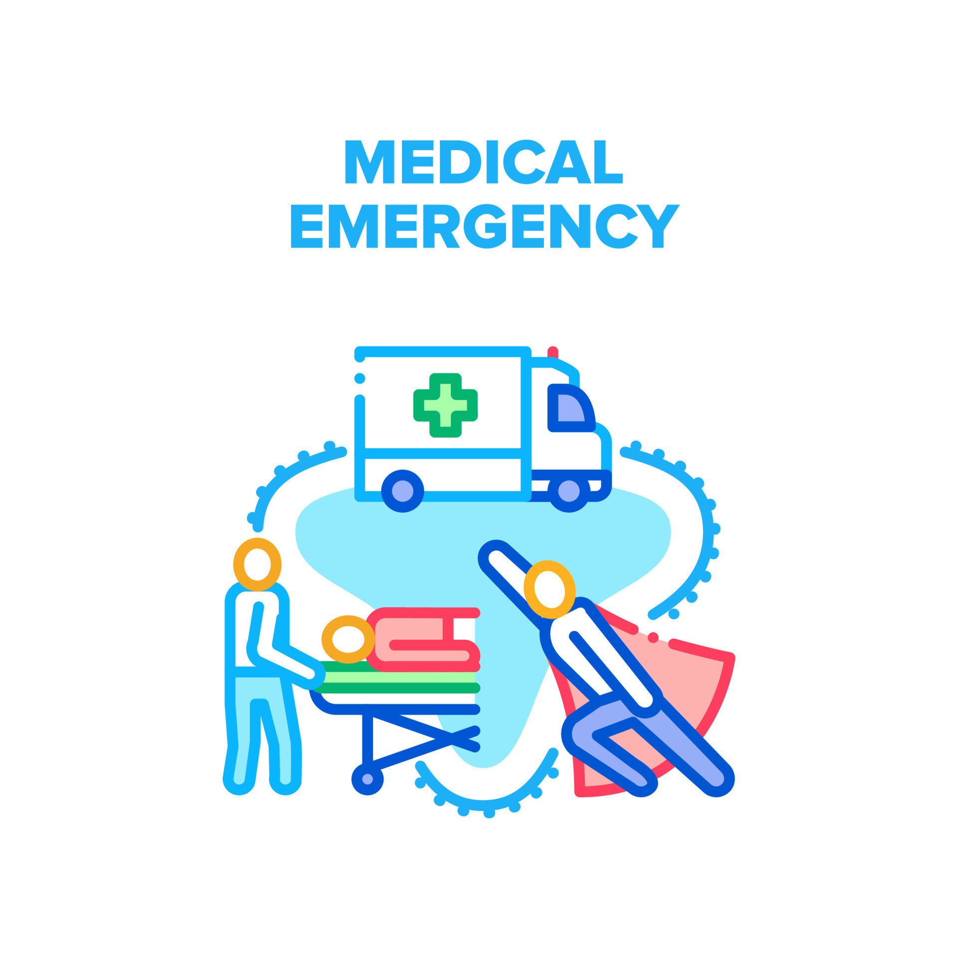 Medical Emergency Help Vector Concept Color 17351474 Vector Art at Vecteezy