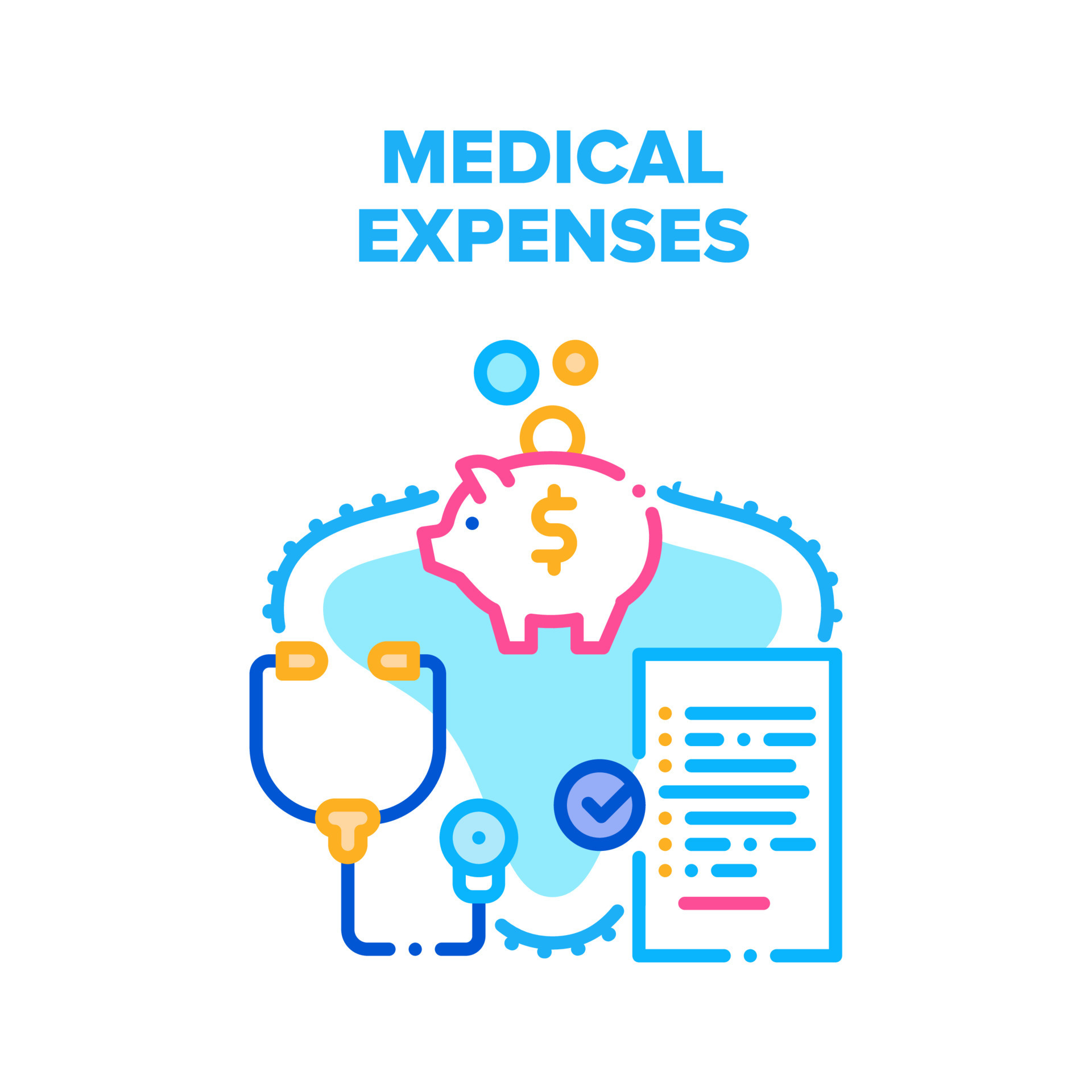Medical Expenses Vector Concept Color Illustration 17351573 Vector Art 