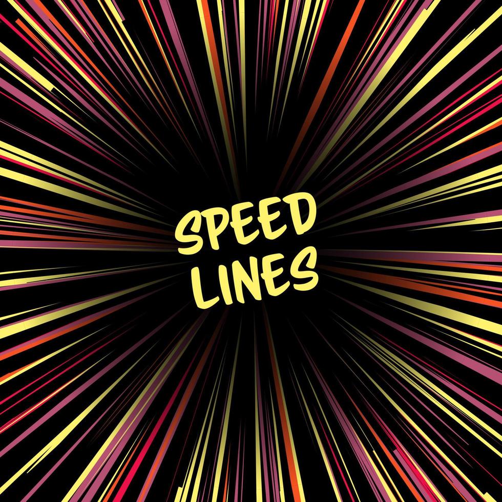 Fast speed warp vector effect.