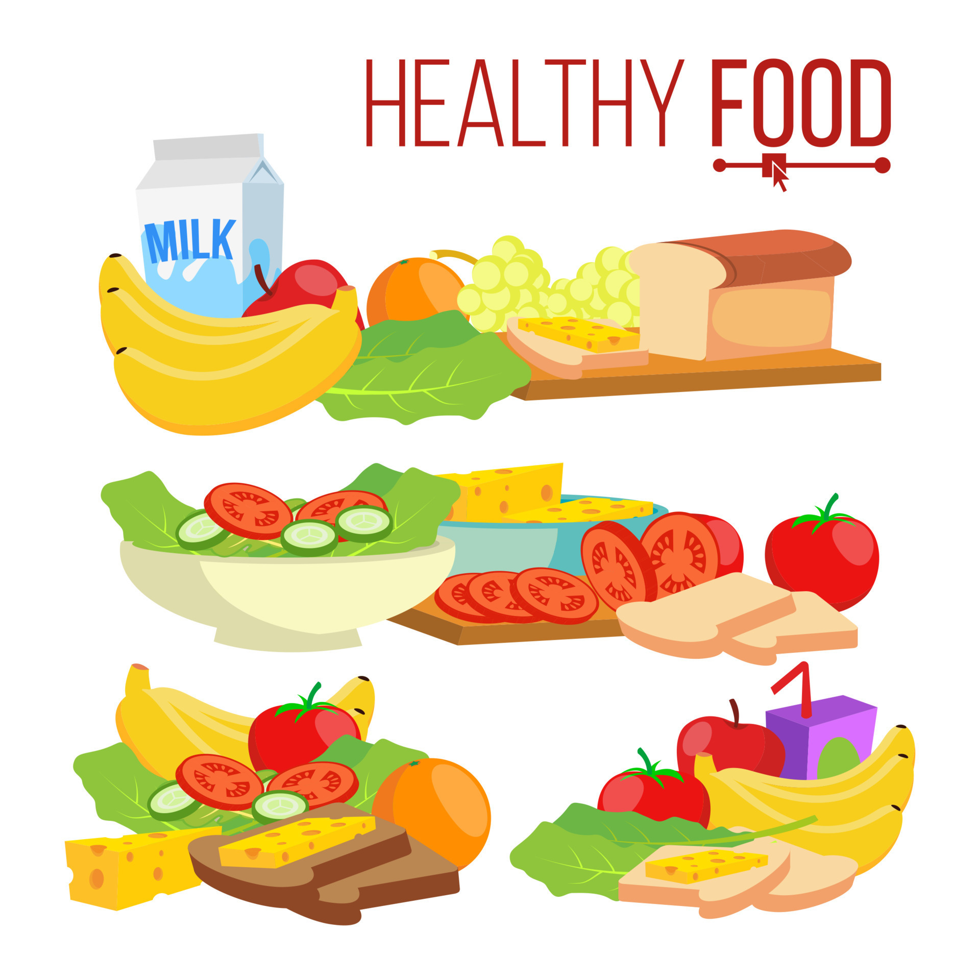 Healthy Food Vector Help Health Care Healthy Eating Concept Health