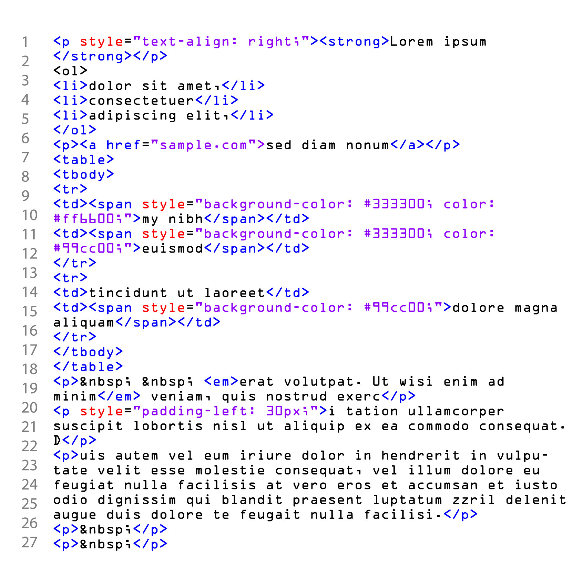 HTML Simple Website Code Vector. 17351766 Vector Art at Vecteezy