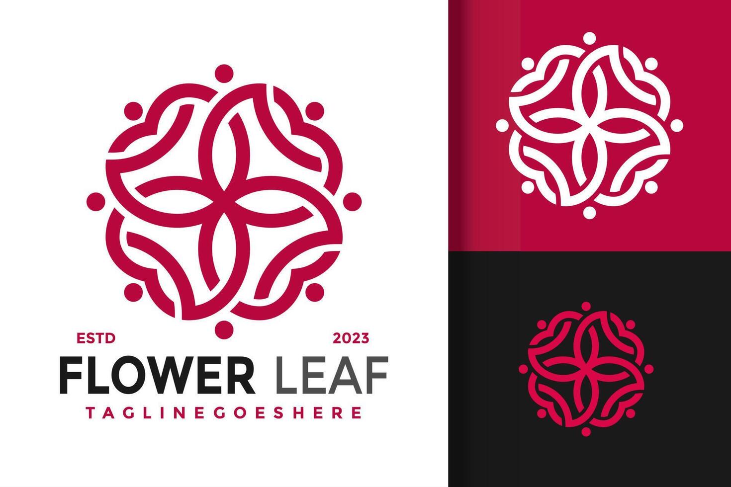 Beauty Flower Leaf Logo Logos Design Element Stock Vector Illustration Template 17351955 Vector