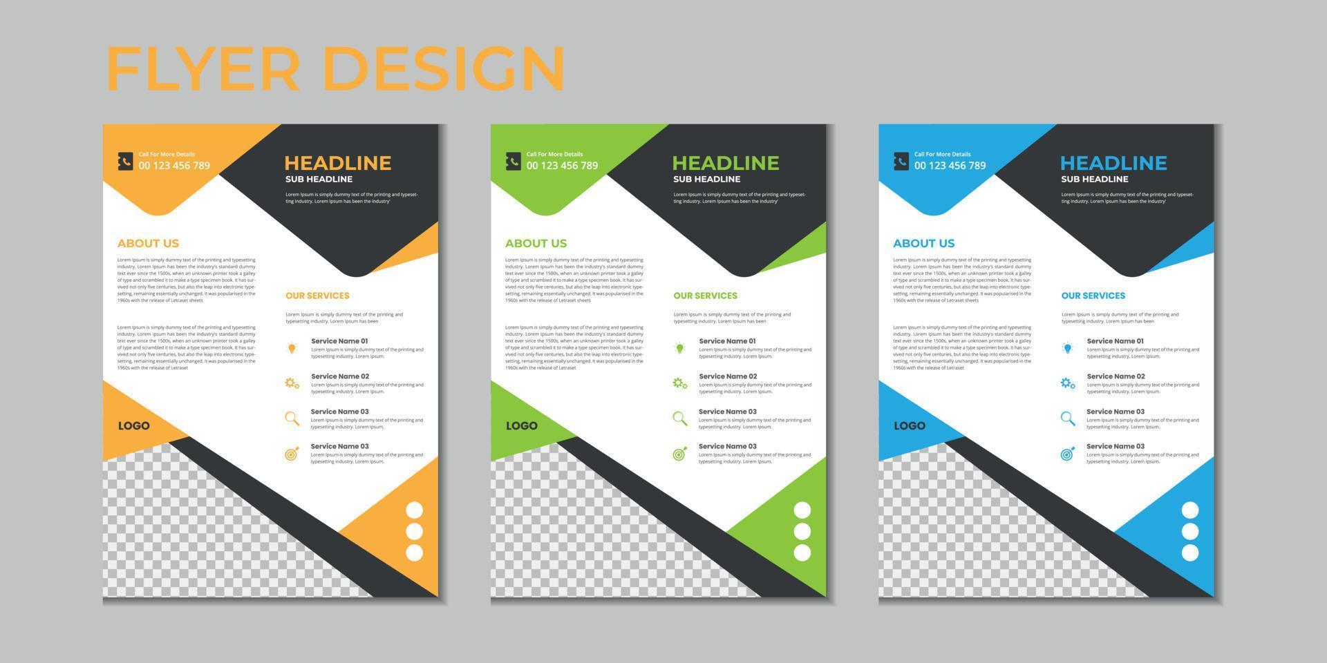 Business presentation vector flyer template, modern cover layout, annual report, brochure, poster, flyer in A4 with colorful geometric shapes, gradient color with mockup light background