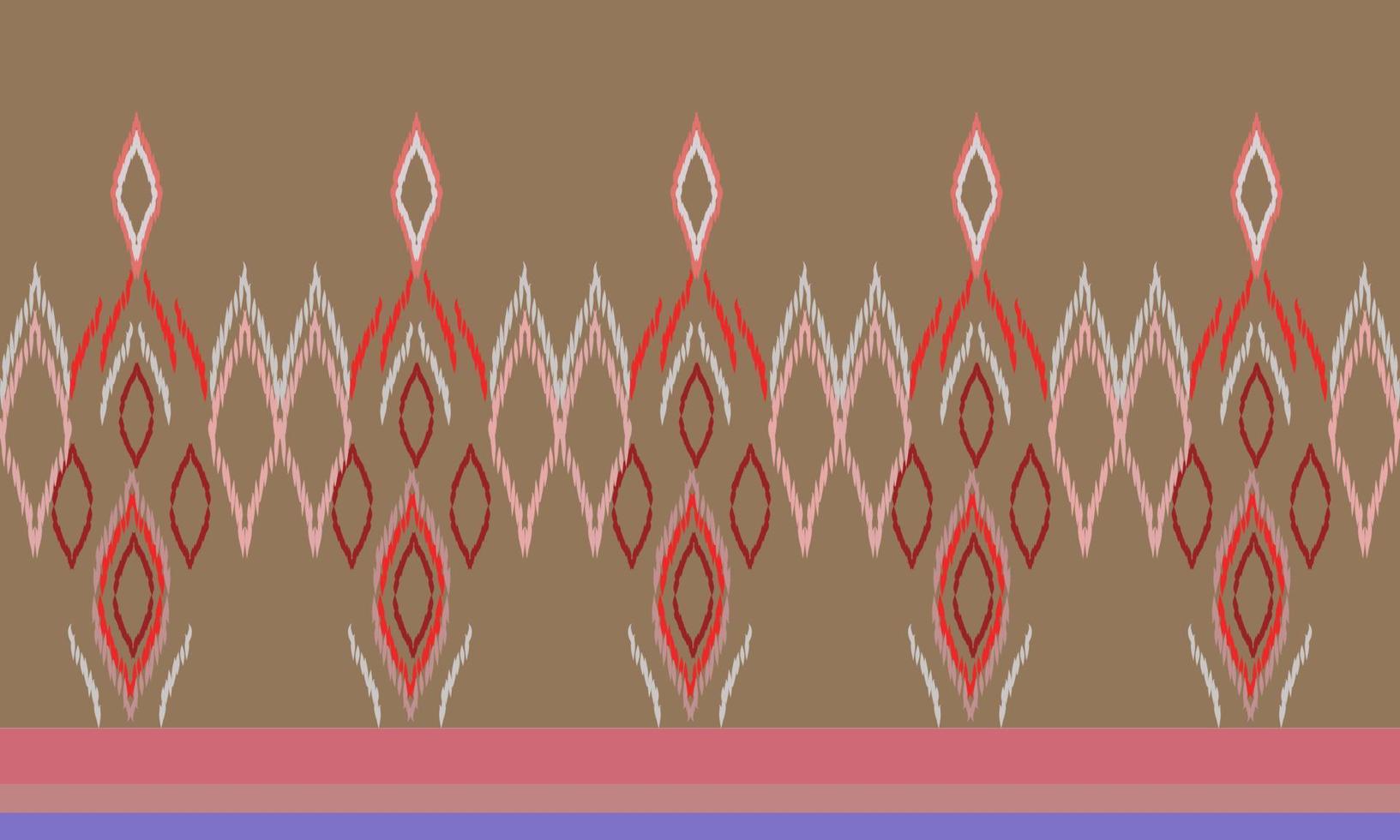 Abstract ethnic geometric pattern design for background or wallpaper,Ikat geometric folklore ornament. Tribal ethnic texture. Seamless striped pattern in Aztec style. Figure tribal embroidery vector
