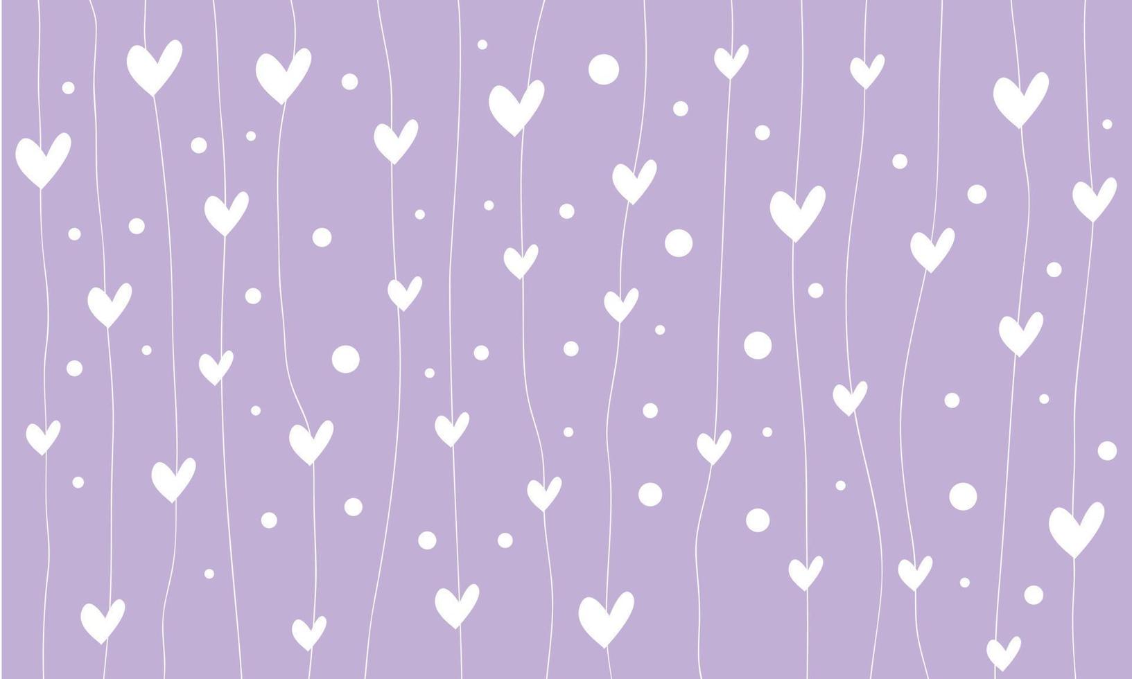 Handrawn Lines Background with Love Shape vector