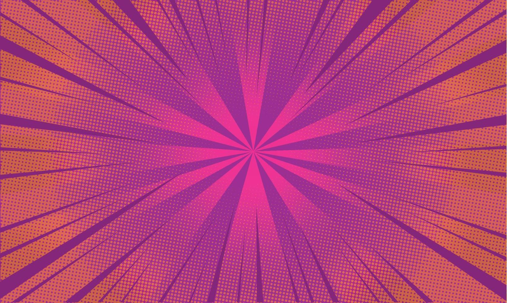 fondo de marco de superhéroe sunburst. banner de semitono cómico vector