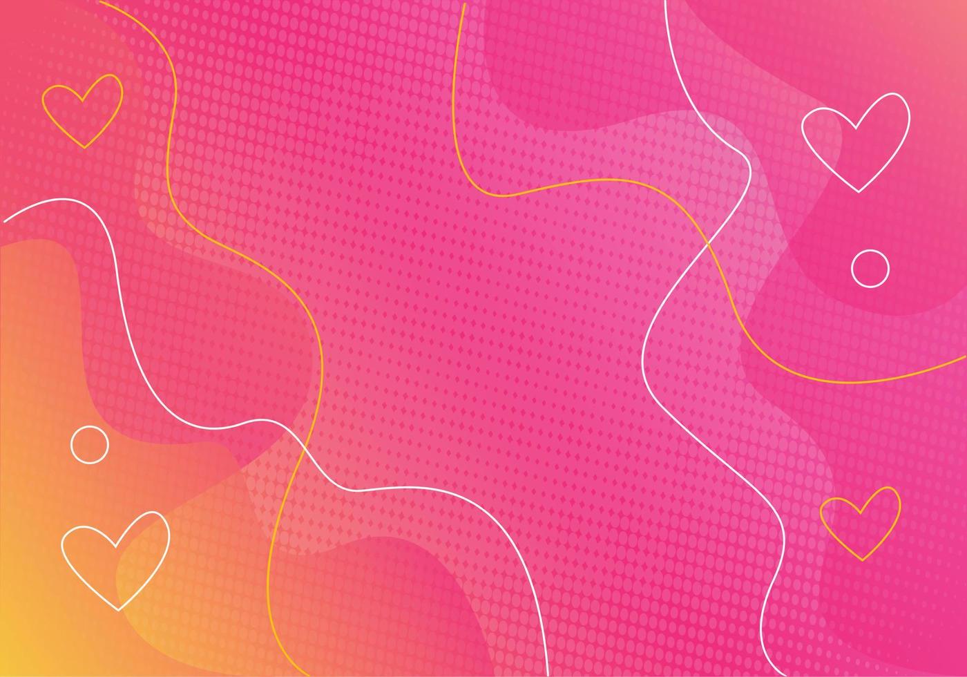 Gradient with Lines Background. Love Gradient Banner vector