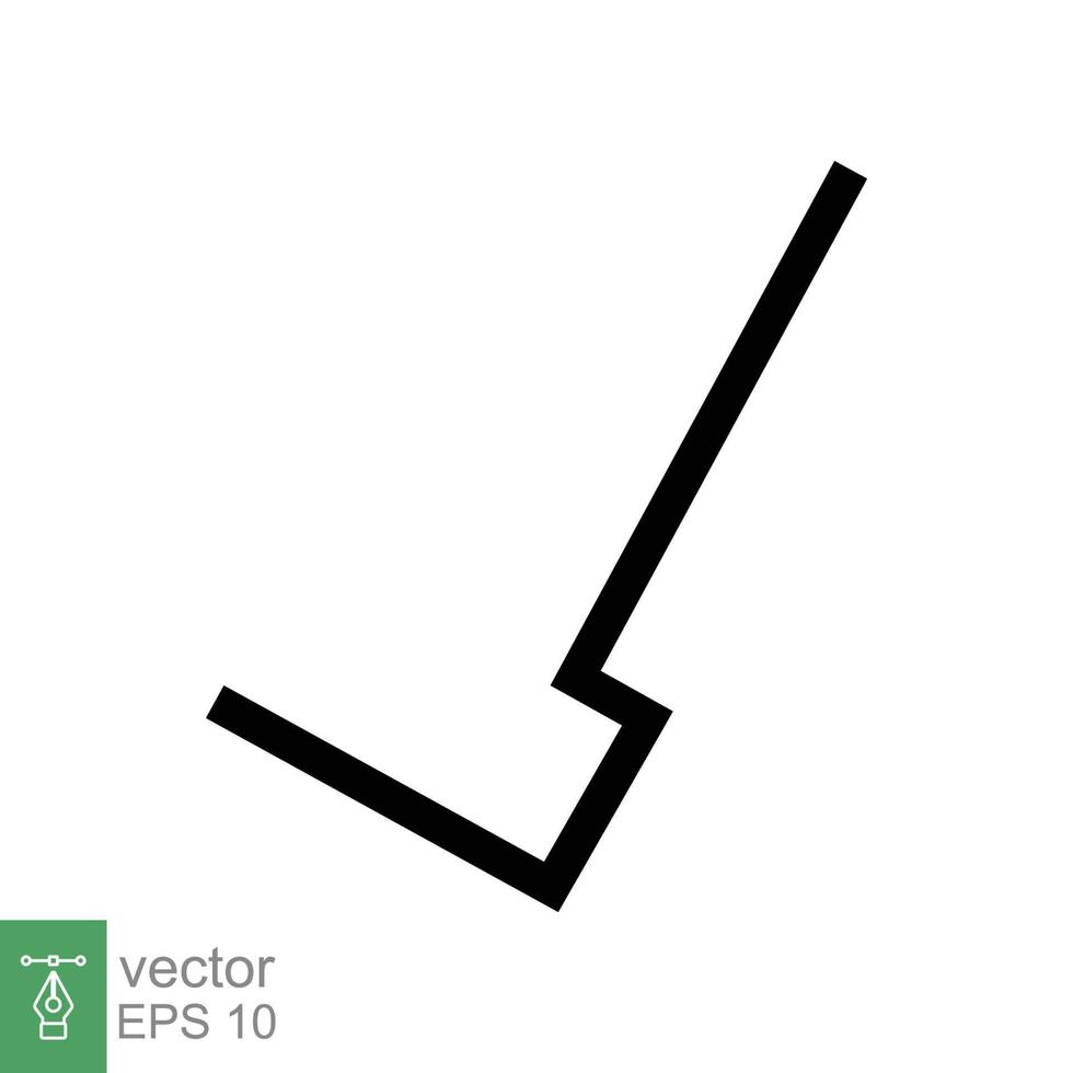 icono de marca de verificación. estilo plano sencillo. signo de marca, marca de verificación, símbolo correcto, concepto aprobado. diseño de ilustración vectorial aislado sobre fondo blanco. eps 10. vector