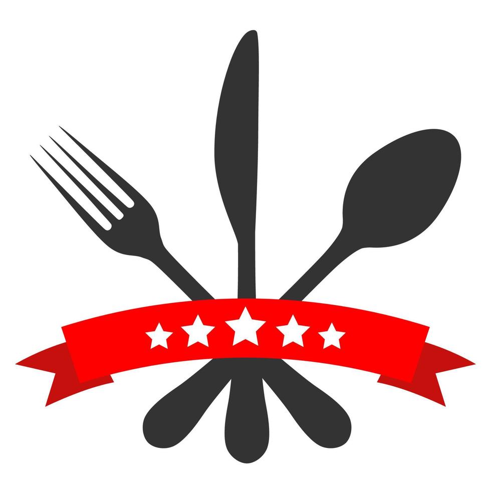 Restaurant template logo illustration. vector
