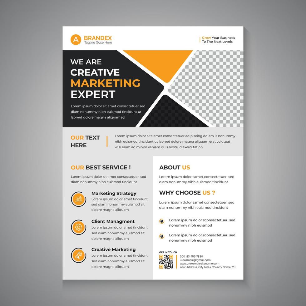 Corporate Business Flyer Design Template vector