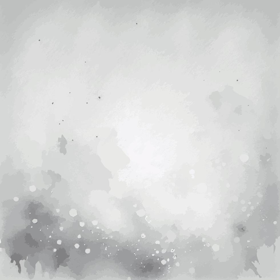 Realistic gray watercolor texture on white background - Vector