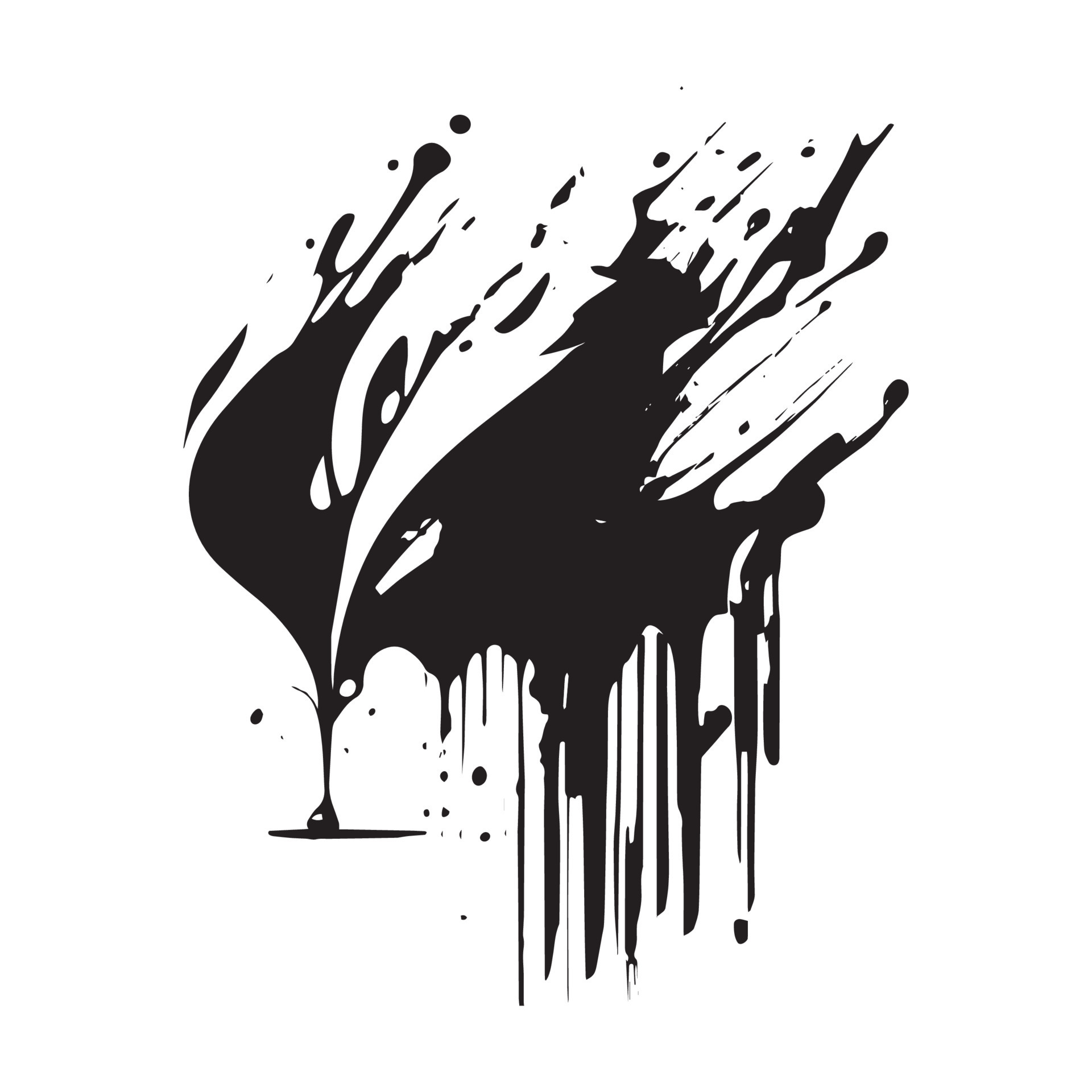Smears Blots Of Black Paint On A White Background Dark Colors smears-blots-of-black-paint-on-a-white-background-dark-colors