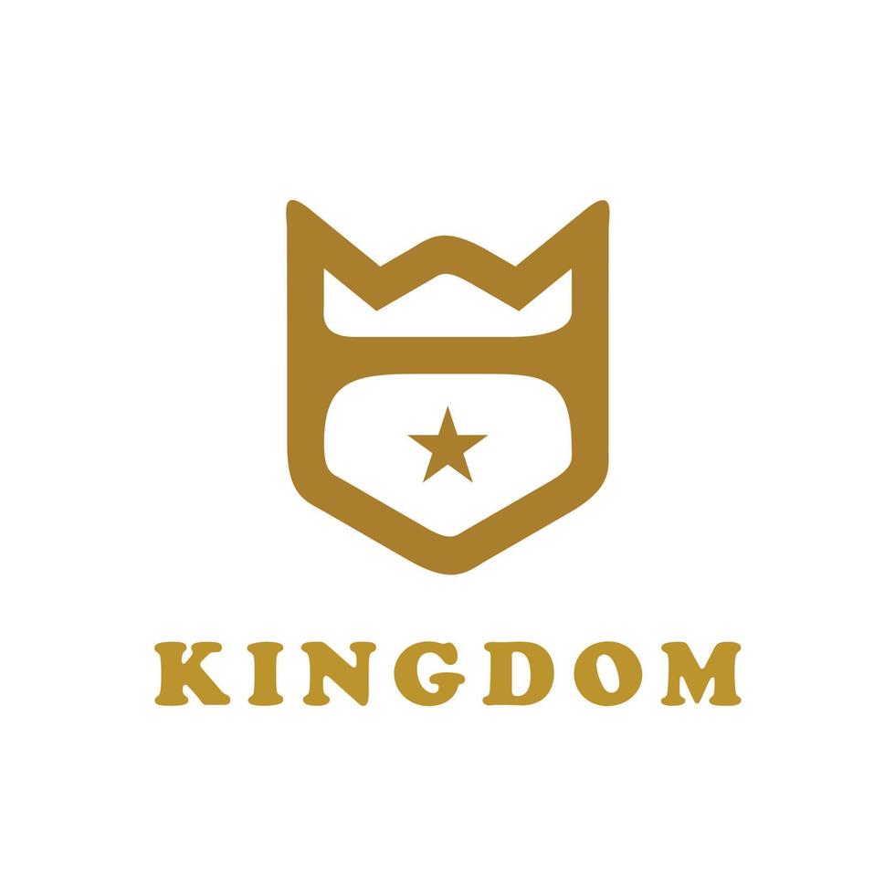 king queen crown simple minimalist vector