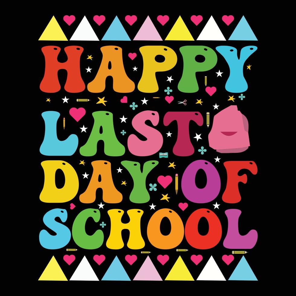 100 Days of school vector tshirt design