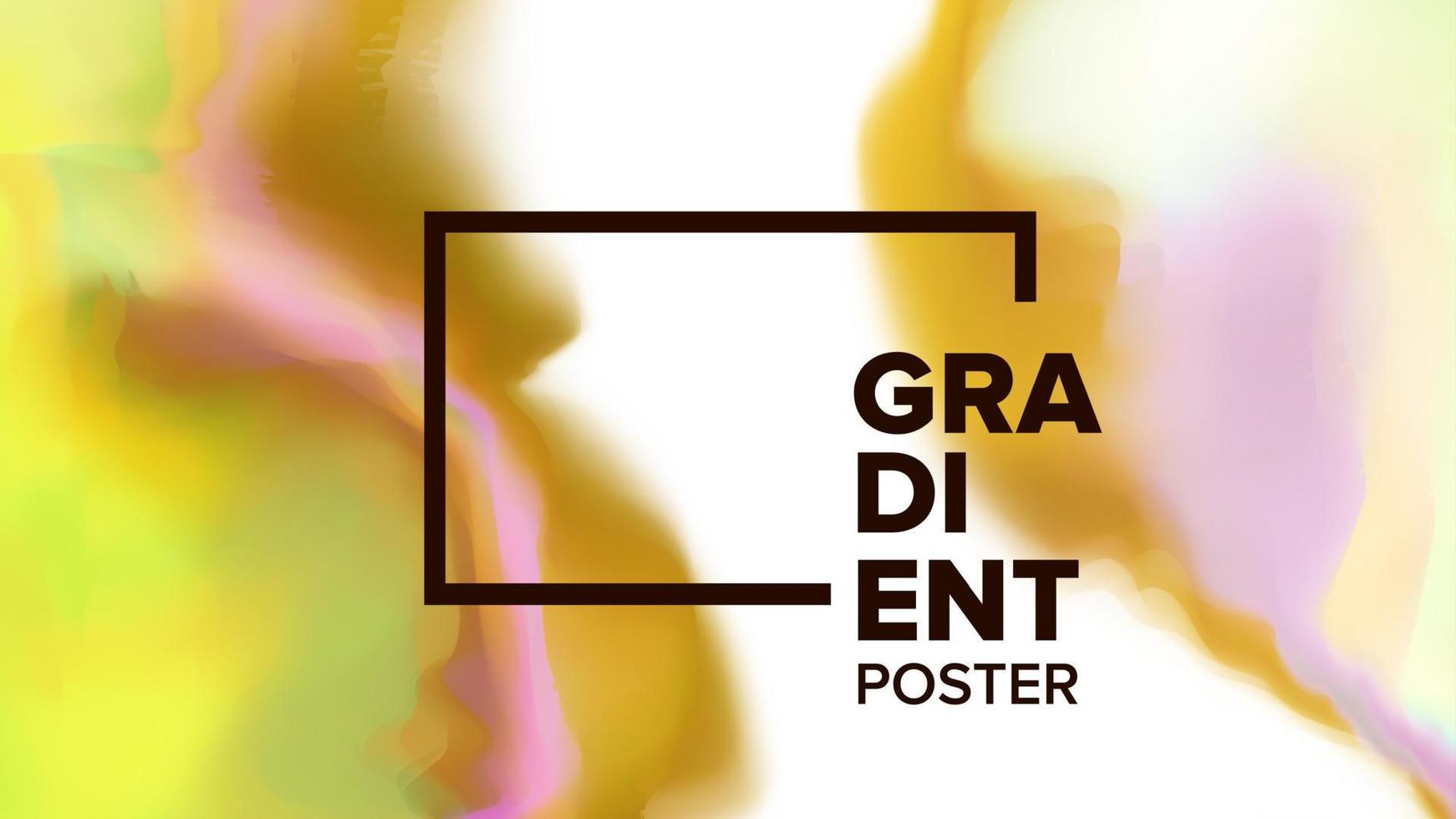 Gradient Fluid Background Vector. Digital Concept. Business Print. Ink Paint. Liquid Design Illustration vector
