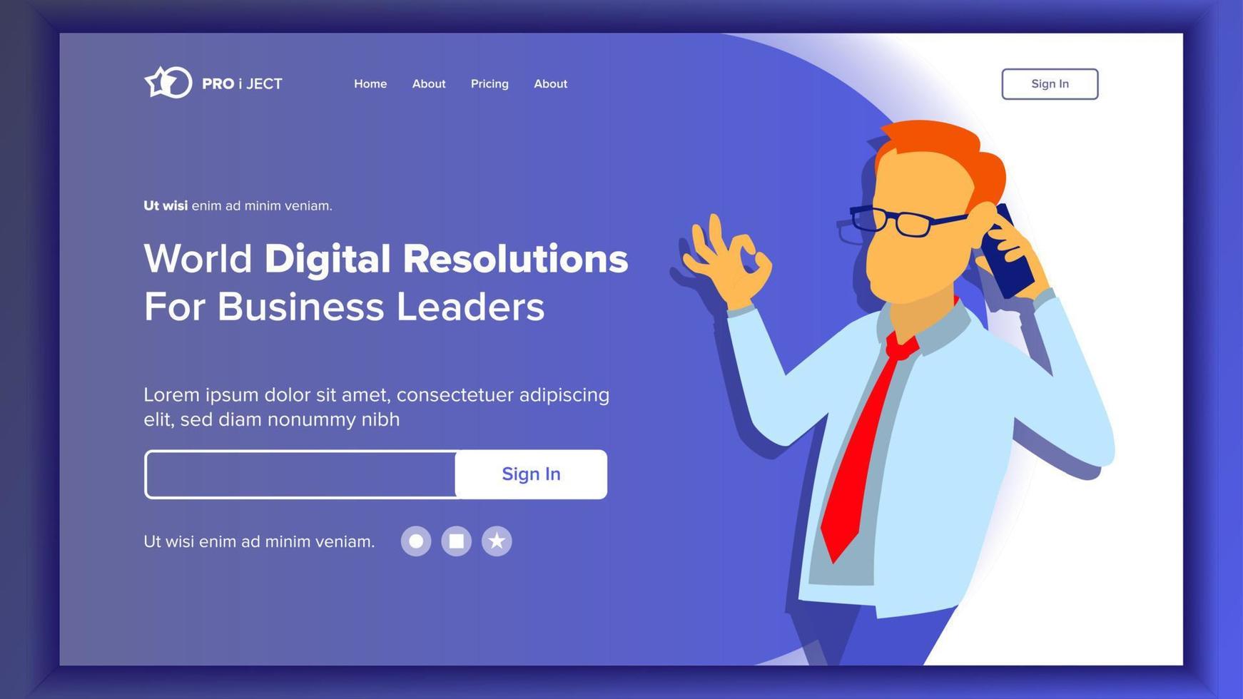 Landing Website Page Vector. Business Website. Web Page. Design Site Scheme Template. Creativity Goal. Meeting Teamwork. Human Resources. Illustration vector