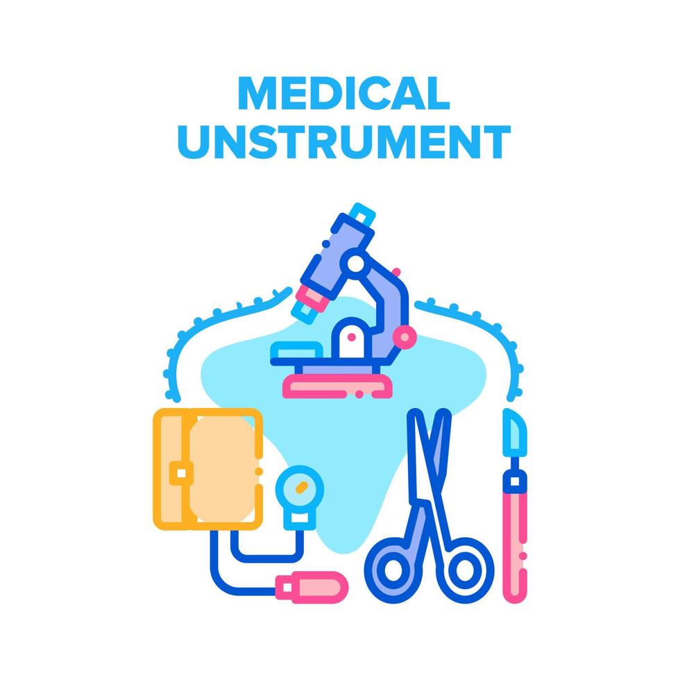 Medical Instrument Equipment Vector Concept Color